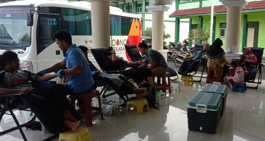 Civitas STIT Al-Amin Indramayu Gelar Aksi Donor Darah